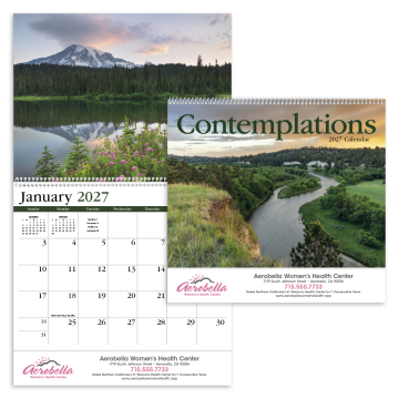 Contemplations Wall Calendar - Spiral